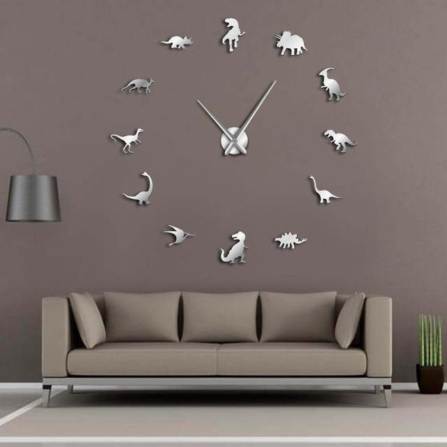 Dinosaur Frameless Wall Clock