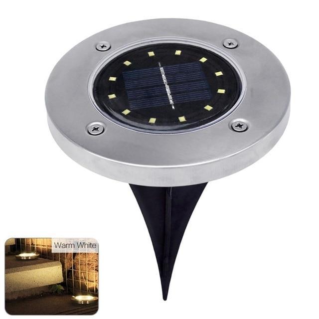 Solar Powered LED Ground Lamp