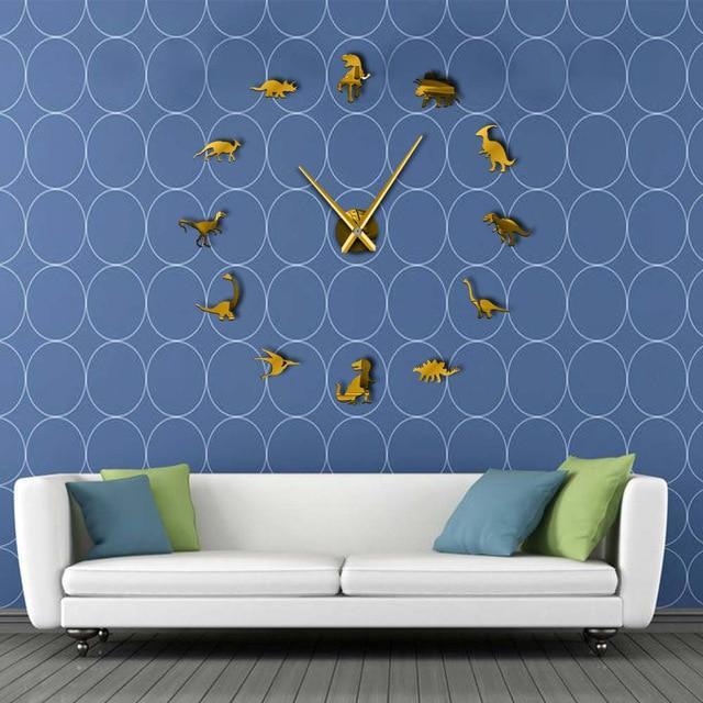 Dinosaur Frameless Wall Clock