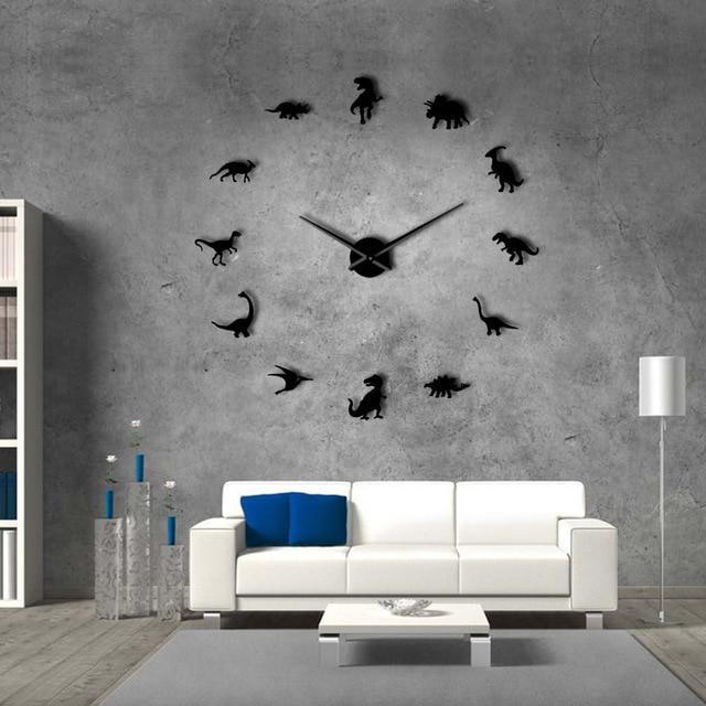 Dinosaur Frameless Wall Clock