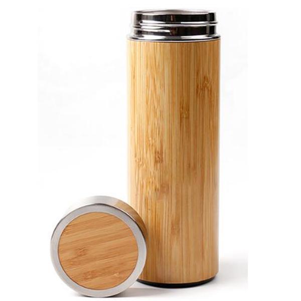 Bamboo Tumbler with Tea Infuser & Strainer