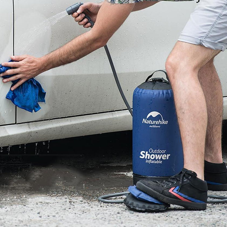 Portable Power Shower With Foot Pump