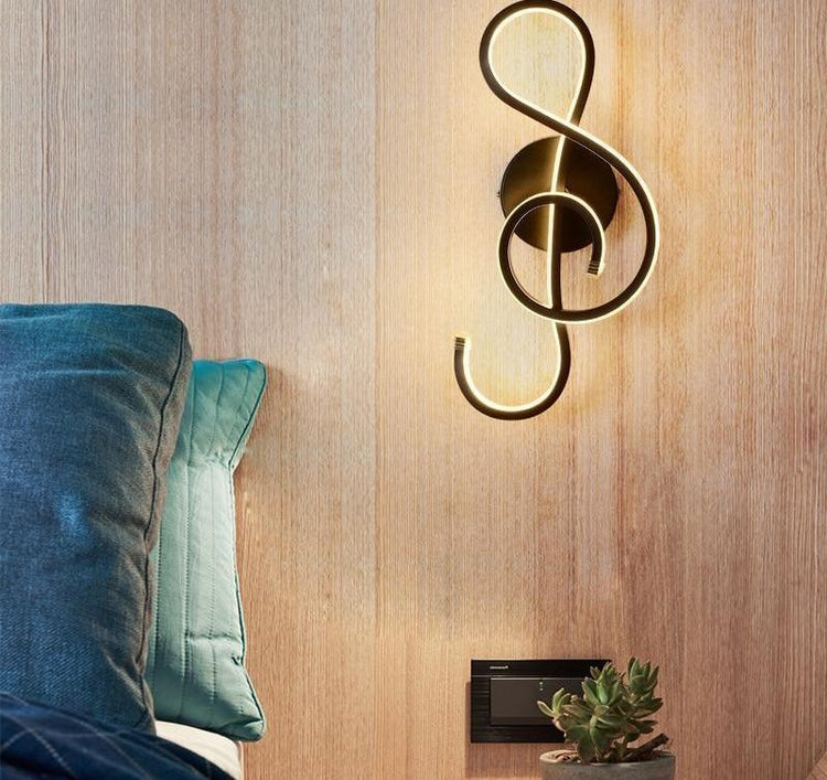 Treble Clef Wall Lamp