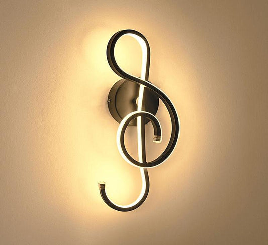 Treble Clef Wall Lamp