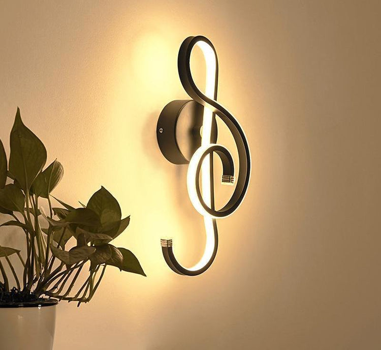 Treble Clef Wall Lamp